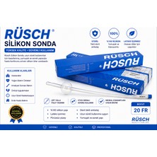 Rüsch Silikon Foley Sonda Steril Çift Yollu Idrar Kateteri 20 Fr 1 Adet