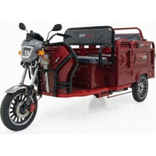 Stmax GF410 3 Tekerli Elektrikli Moped - Kırmızı