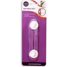 AyrStore Ideal Baby Çok Amaçlı Kilit, Çocuk Bebek Güvenlik Kilidi, Dolap ve Çekmece Emniyeti, Çift Ta