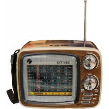 Tastech Mini Retro Radyo Sd Kart USB Girişli Şarjlı Bluetooth Hoparlör Taşınabilir Speaker