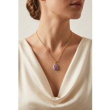 Mia Donna Jewelry Mia Donna Mineli Kapaklı Vintage Kolye
