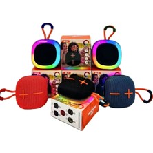 Zenviaa Mini Taşınabilir Bluetooth Hoparlör | Rgb LED Işıklı | Dahili Mikrofonlu | Güçlü Se