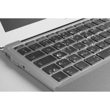 Lyon Tech Apple MacBook Air 13.3" A1932 Klavye Koruyucu Zore Puslu Şeffaf Silikon Ped Ince Esnek Tpu Koruyucu