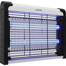 Mucosan Siyah 4W + 2000V Iki Ledli Sinek Öldürücü Zincir Askılı Taşınabilir Elektrikli LED Sivrisinek Kovucu ve Yok Edici Mega Boy Portatif Ürün LED Işıklı