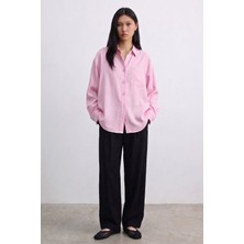 Shopping Shop Cepli Oversize Gömlek PEMBE