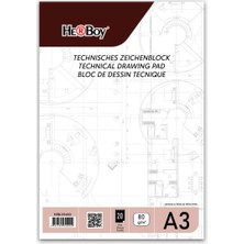  herboy teknik resim kağıdı a3 20 yaprak dik blok 80 gr