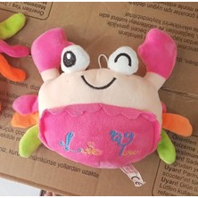 BNG STR Oyuncak Peluş Sevimli Pembe Yengeç Uyku Arkadaşı 25 cm