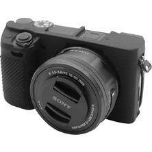 Bambeado Sony Alpha A6400 Uyumlu Silikon Koruyucu Kılıf, Yumuşak, Darbeye Dayanıklı