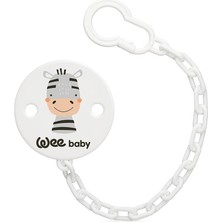 Wee Baby Desenli Emzik Askısı - Gri Zebra