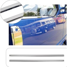 Servet Dizayn Oto Volkswagen Transporter T4 Uyumlu 1990-2003 Krom Cam Çıtası 2 Parça Paslanmaz Çelik