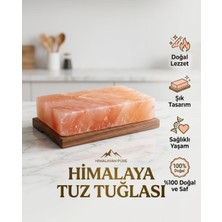 Lider Tuz %100 Doğal Himalaya Tuz Tuğlası Doğal Pişirme ve Servis,ızgara Sunum Taşı, Dekoratif Tuz Blok 20CM x 10CM x 2,5cm