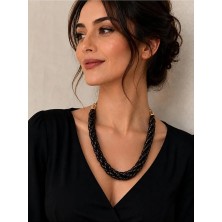 Burgulu Halat Sim Detaylı Şık Kolye