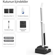 Tineco Floor One I7 Fold Kablosuz Akıllı Islak Kuru Elektrikli Süpürge, Zemin Temizleyici Paspas, 22.000 Pa Emis Gücü,hafif Tasarım