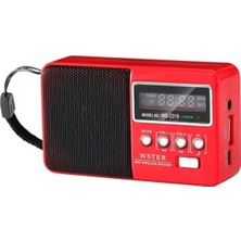Tastech Mini Fm Radyo Şarjlı Bluetooth Speaker Sd Kart USB Girişli Kablosuz Hoparlör Deprem Radyosu