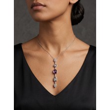 Mia Donna Jewelry Mia Donna Kuvars Moru Y Çelik Kolye