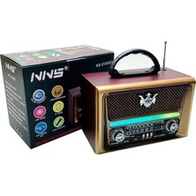 Tastech Ahşap Retro Radyo Nostaljik Bluetooth Hoparlör Sd Kart USB Girişli Şarjlı Taşınabilir Speaker