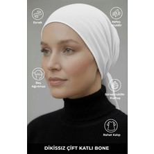 Muteber Bone Dikişsiz Bone - Çift Katlı - Viskon Kumaş - Rahat Iç Bone