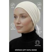 Muteber Bone Dikişsiz Bone - Çift Katlı - Viskon Kumaş - Rahat Iç Bone