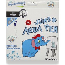 Vincent Aqua Pen Jumbo Keçeli Kalem 10 Renk (72008)