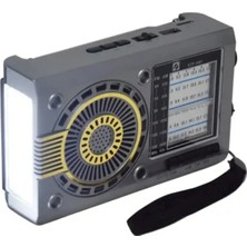 Tastech Fenerli Mini Fm Radyo Şarjlı Taşınabilir Solar Radıo Bluetooth Hoparlör Sd Kart USB Girişli Speaker