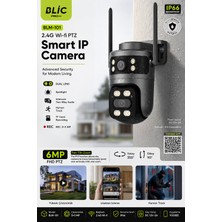 Blic 6mp Çift Lens Wifi Ptz Ip Güvenlik Kamerası | 2.4ghz Kablosuz | IP66 | Insan Takibi | Gece Görüşlü | Yoosee Uyumlu