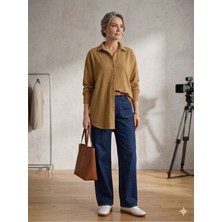 Rouge Basic Oversize Gofre Gömlek