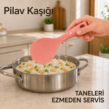 Ivory Silikon Pilav Kaşığı Yapışmaz Tencere Uyumlu Ergonomik Saplı Hijyenik Dayanaklı Servis Kaşığı Sariva Home