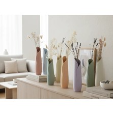 3D Baskı Modern Dekoratif Vazo – Minimalist Tasarım | Ev ve Ofis Dekorasyonu - 22 cm Gonca Vazo
