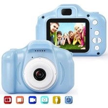 Tastech Dijital Renkli Ekran Çocuk Kamerası 1080P Hafıza Kartlı Şarjlı Video Resim Oyun Fotoğraf Makinesi