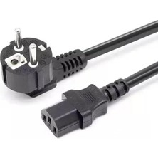 Tastech 1.5 Metre Power Güç Kablosu 0.75MM 220V 10A Tv Adaptör Pc Yazıcı Oyun Konsolu Elektrik Kablosu