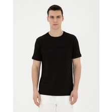 Pierre Cardin Siyah Regular Fit Tişört 50282061-VR046