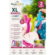 Btm Home 2'li Xl Büyük Mandal Plaj Havlusu Piknik Örtüsü Masa Örtüsü Mandalı