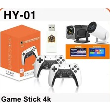 Tastech HY01 2.4g Game Stick Wireless Dual Controller Kablosuz USB Oyun Kolu 2 Adet 64GB Tf Kartı Oyun Yüklü