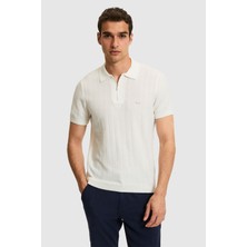 U.S. Polo Assn. Erkek Regular Fit Polo Yaka Beyaz Tişört 50320038-VR071