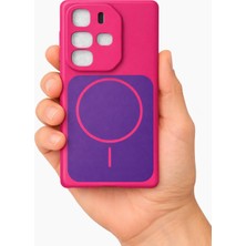 Nanospace Infinix Note 50 Pro Kılıf M-Safe Şarj Özellikli Meta Kapak Kılıf