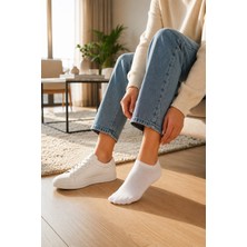Eser Kadın Pamuklu Beyaz Sneaker  6 Lı Çorap | Günlük Kullanım Için Yumuşak, Nefes Alan Bilek Çorabı