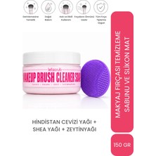 LET'SCRUB Makyaj Fırçası ve Süngerini Temizleme Sabunu + Slikon Mat 150 gr
