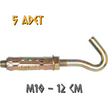 Made Açık Kancalı Çelik Dübel M10 - 5 Adet