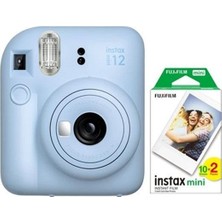 Fujifilm Fujıfılm Instax Mini 12 Mavi Fotoğraf Makinesi ve 20\\\'li Mini Film