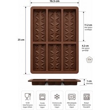 5Gen Tasarım Çok Amaçlı 6'lı Geometrik Silikon Çikolata, Buz, Kek ve Jöle Kalıbı - Yanmaz Yapışmaz Fırın Uyumlu