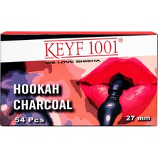 Keyf 1001 27MM Nargile Kömürü — Uzun Süreli Yanma ve Doğal Alman Markası