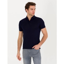 Cacharel Polo Yaka Slim Fit Basic T-Shirt %100 Pamuk 1849055