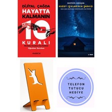 Mediacat Yayınları Dijital Çağda Kalmanın 10 Kuralı - Oğuzhan Saruhan + Kuzey Işıklarının Şarkısı + Telefon Tutucu
