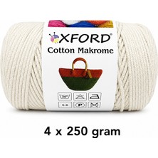 Oxford İplik Cotton Makrome 4'lü Paket NO:069 Açık Krem