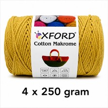 Oxford İplik Cotton Makrome 4'lü Paket NO:1223 Hardal