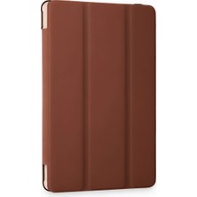 Raftan Topla Samsung Galaxy Tab A9 Kılıf Tablet Smart Kılıf - Kahverengi