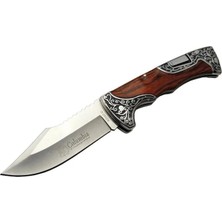 Herşey Trend A3157A Av / Kamp Çakı 23 cm - Gül Ağacı Işlemeli Saplı