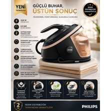 Philips 8,5 Bar Güçlü Buhar, Hareket Sensörlü, Otomatik Kapanma Özelliği ile 3120 Watt Steam Glide Tabanlı Buhar Kazanlı Ütü