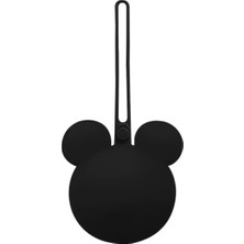 My Balli Store Mickey Mouse Silikon Emzik Kutusu - Emzik Saklama Kabı - Hijyenik ve Askılı Tasarım (Siyah)