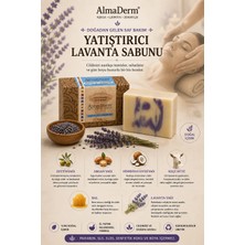 Lavanta, Keçi Sütü ve Argan Yağlı Rahatlatıcı ve Yatıştırıcı %100 Doğal Sabun 100GR Almaderm